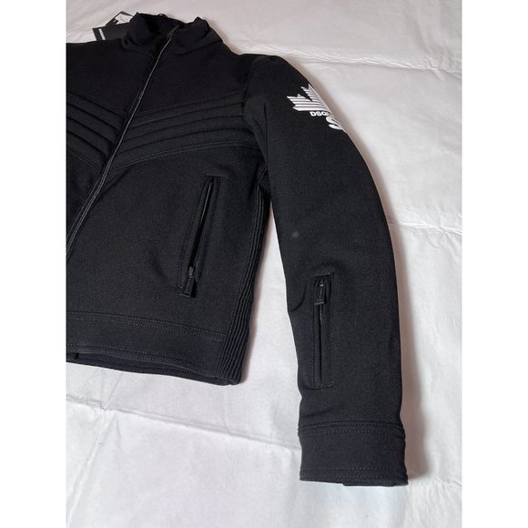 DSQUARED2 Mens Fitted Biker Style Ski Jacket Black Sz 50/L S71AN0204 S5331 - Picture 11 of 16